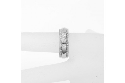Ring mit Brillanten ca.0,80 ct in 585 14Kt Weiß Gold Diamond Damen 54 Edel