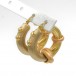 1 Paar Ohrringe Ohrhänger Kreolen in 18 Kt. 750 Gold earrings