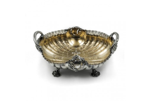 Anbietschale Silberschale antik in 800 silver bowl Jugendstil