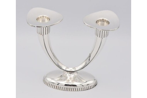 Kerzenleuchter Kandelaber 2 flammig in 925 Silber candlestick silver