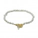 Kette Collier Barock - Perlen Pearl mit Diamanten in 585 14 Kt Gold Frauenkopf