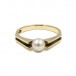 Ring mit Perle Perl in 8 Kt. 333 Gold Gr. 55 pearlring Finger Gr. 55