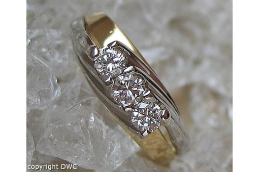Ring mit Brillanten Diamanten Marke Christian Bauer in 18 Kt. 750 er Gold 54
