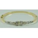 Armreif Armband mit Brillanten Diamanten 18 Kt. 750 Gold antik Tracht