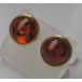 Ohrringe Ohrstecker mit Bernstein Amber in aus 8 Kt. 333 er Gold earrings