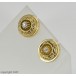 Ohrstecker Ohrringe mit Solitär Diamanten antik 14 Kt 585 Gold Biedermeier