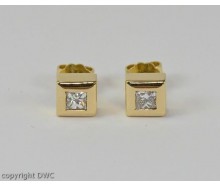 Ohrstecker mit Diamanten Brillanten Diamant Ohrringe 18 Kt 750 er Gold 