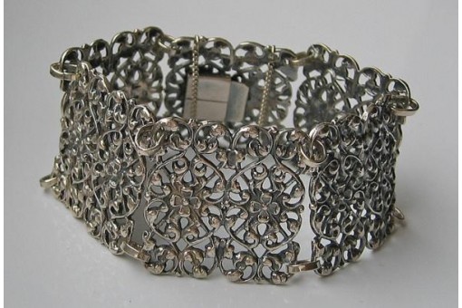 Silberarmband Trachtenarmband Armband aus 835 Silber antik 17 cm top!