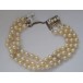 3 reihiges Perlenarmband mit 835 er Silber Armband mit Perlen Pearl 