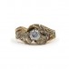 Damen Ring mit Zirkonia in 14 Kt. 585 Gold Eichenlaub Tracht Gr. 55
