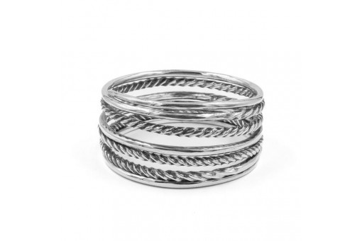 Armreif aus 800 Silber Armband Damen 6 verschiedene Reifen fein!