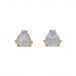 Ein Paar Ohrringe Ohrstecker mit Mondsteinen in 14 Kt. 585 Gold