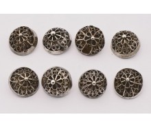 8 Silberknöpfe Filigranarbeit 13 Lot Trachtenknöpfe antik silver buttons 26 mm