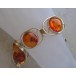 Armband mit Bernsteinen ambers aus 935 Silber 23 cm Tracht top!