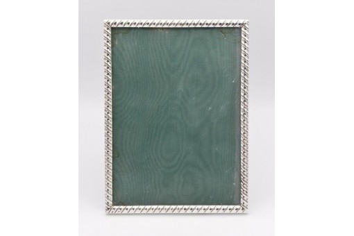Bilderrahmen antik in 800 er Silber Picture Frame silver 19,5 cm x 14,5 cm