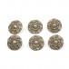 6 Silberknöpfe Trachtenknöpfe antik silver buttons 16,5 mm