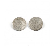 2 Silberknöpfe Münzen 4 Kreuzer Salzburg Trachtenknöpfe antik silver buttons