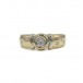 Ring mit 7 Brillanten Diamanten 0,30 ct. in 14 Kt. 585 Gold Gr. 54