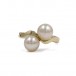 Ring mit 2 Perlen Perlenring in 14 Kt. 585 Gold Gr. 57