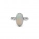 Ring mit Opal Vollopal in 18 Kt. 750 Gold Weißgold Gr. 48