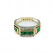 Ring mit Smaragd und Brillanten 0,20 ct Emerald Diamond in 585 14kt Gold Gr.53