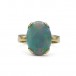 Ring mit großem Opal Vollopal in 14 Kt. 585 Gold Gr. 57