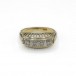 Ring mit 4 Brillanten Diamanten 0,20 ct. in 14 Kt. 585 Gelbgold Gr. 54
