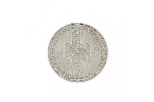 5 Mark BRD Germanisches Museum 1952 D Silber J. 388 Coin