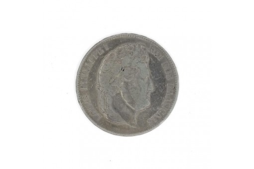 Silbermünze Frankreich  5 Francs 1832 Lois Philippe I.
