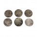 6 Silberknöpfe original Münzen 10 Kreuzer Tracht 17306