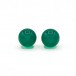 Ohrstecker Ohrringe mit Jade in 585 14kt Gold Earrings Damen Kugeln