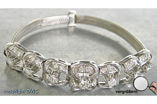Armband in 18 Kt 750 Gold mit Diamant Brillant Brillant Diamant top