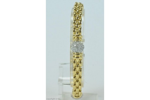 Armband mit Brillanten Diamanten in aus 18 Kt. 750 er Gold 18 cm 