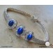 Armband mit Lapis Lazuli Brillanten Brillant Diamant 750 er Gold 18 cm top!