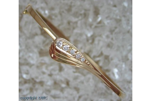 Armband Armreif Spange mit Brillanten Brillanten Diamanten 585 er Gold top!