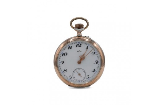 Herren Taschenuhr UOT in 800 Silber antik um 1900 pocketwatch open face