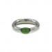 Ring Bandring Spannring mit Peridot in Platin Gr. 56