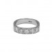 Ring mit 5 Diamanten Brillanten 1,0 ct. in 14 Kt. 585 Gold Gr. 51