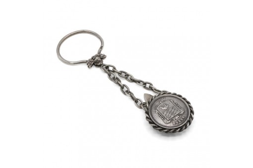 Anhänger Rockstecker Tracht Charivari in 800 Silber antik Medaille Freising