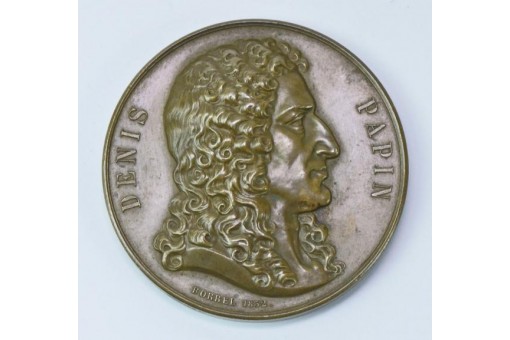 Medaille Bronze Denis Papin 1898 Frankreich medal .