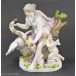 Porzellan Figur Meissen Leda mit Schwan Meissen Marke Amor Figuren top 