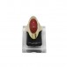 Ring mit Koralle Coral in 8 Kt. 333 Gold antik Gr. 51