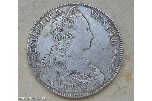 Coin Münze Taler 1795 Venedig Republik Ludovico Monin Duce 1789-1797 silver 