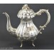 Kanne mit vier Füßchen 835 er Silber Jugendstil Kaffee Tee Mokka antik