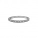 Ring Halbmemory mit 17 Diamanten 0,25 ct. in 18 Kt. 750 Gold Gr. 54