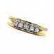 Ring mit 5 Brillanten Diamanten 0,25 ct. aus 14 Kt. 585 er Gold 54 top!