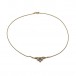 Collier Kette mit Opalen und Diamanten in 14 Kt. 585 Gold 42,5 cm