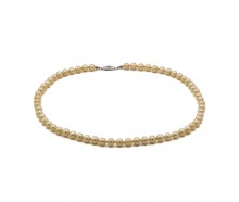 Collier Halskette mit Perlen perl pearl in 800 Silberverschluß Länge 49 cm
