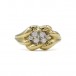 Ring mit 6 Diamanten Brillanten 0,24 ct. in 14 Kt. 585 Gold Gr. 62