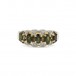 Ring mit 5 Turmalinen und 8 Diamanten 0,04 ct. in 8 Kt. 333 Gold Gr. 58